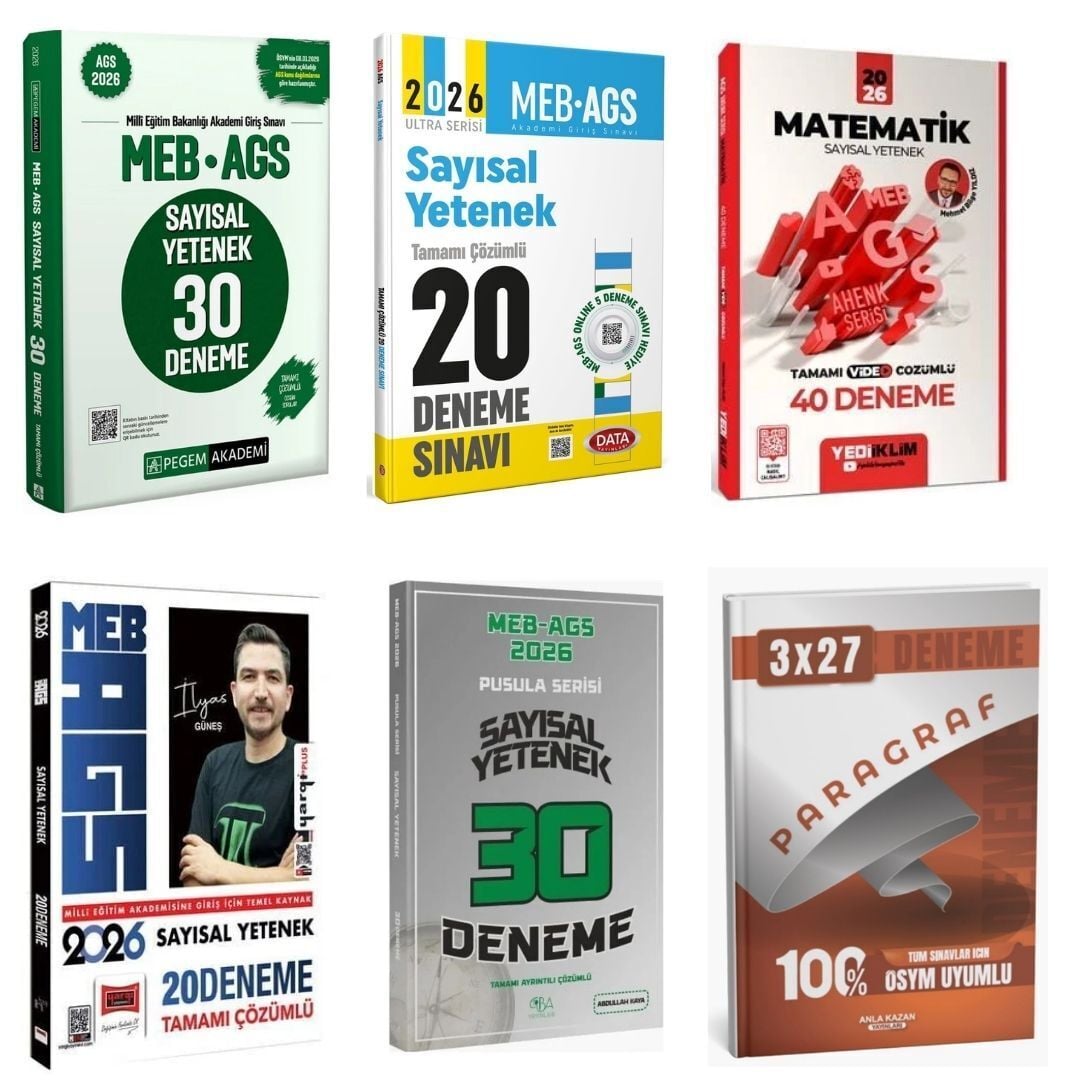 2026 MEB AGS Sayısal Yetenek Sınav Kazandıran Süper Karma Deneme Seti