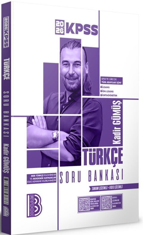 Benim Hocam Yayınları 2026 KPSS Türkçe Tamamı Video Çözümlü Soru Bankası