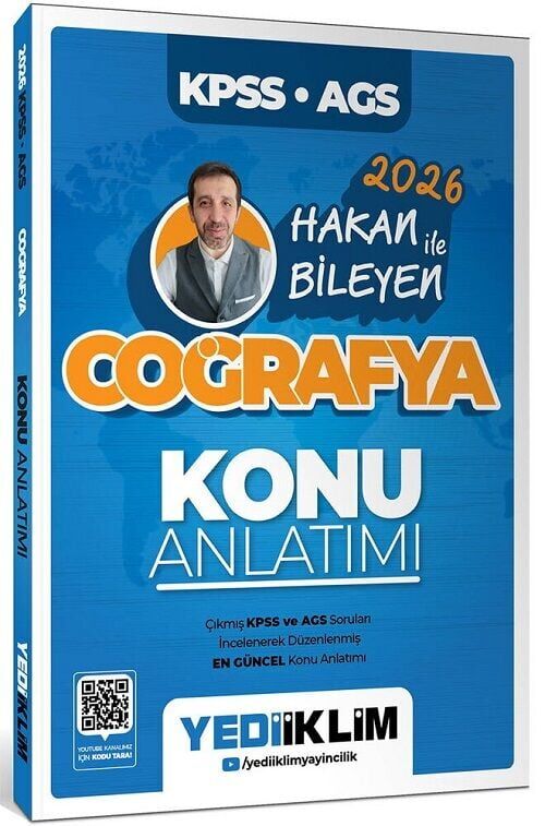 Yediiklim 2026 KPSS MEB-AGS Coğrafya Konu Anlatımı - Hakan Bileyen Yediiklim Yayınları