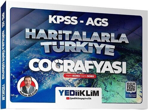 Yediiklim 2026 KPSS MEB-AGS Haritalarla Türkiye Coğrafyası Hem Konu Hem Soru - Hakan Bileyen Yediiklim Yayınları