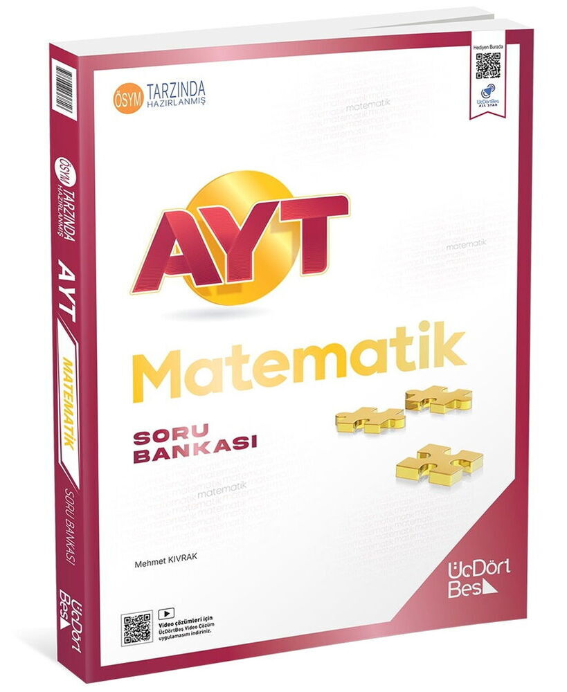 ÜçDörtBeş Yayınları AYT Matematik Soru Bankası