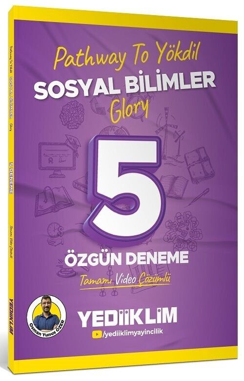 Yediiklim Pathway To YÖKDİL Sosyal Bilimler Glory 5 Deneme Çözümlü - Osman Yunus Özer Yediiklim Yayınları