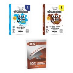 2027 Ankara 8. Sınıf Güçlendiren 32 Haftalık Kazanım Matematik + İnkılap Tarihi ve Atatürkçülük T C Deneme 3'lü Set
