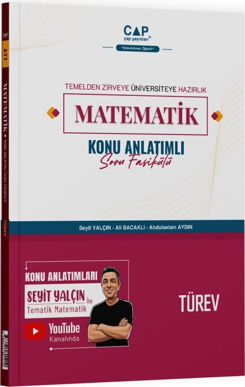 Çap Yayınları YKS TYT AYT Matematik Türev Konu Anlatımlı Soru Fasikülü - Seyit Yalçın Çap Yayınları