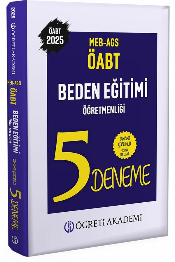 Öğreti 2025 MEB AGS ÖABT Beden Eğitimi Öğretmenliği Tamamı Çözümlü 5 Deneme