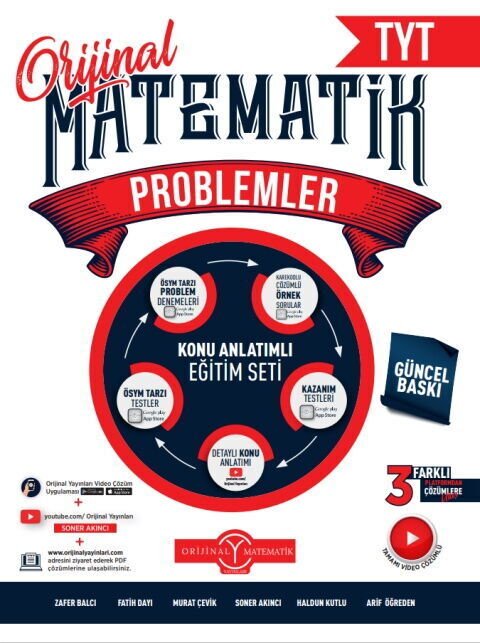 Orijinal Yayınları TYT Problemler Konu Anlatımlı Eğitim Seti