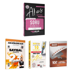 Yediiklim 2026 ALES Sayısal Yetenek Soru Bankası + ALES Sayısal Mantık 23 Deneme Marka Yayın + 2026 ALES VIP Sayısal-Sözel Yetenek 10 Deneme Seti