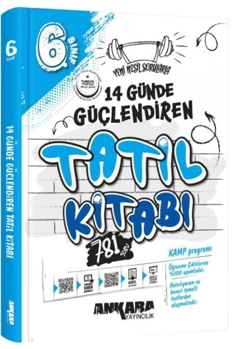 Ankara Yayıncılık 6. Sınıf 14 Günde Güçlendiren Tatil Kitabı