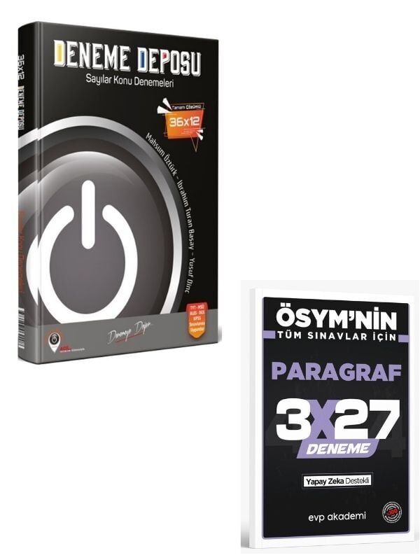 Deneme Deposu 2027  TYT Sayılar Konu Denemeleri+ EVP Akademi Paragraf