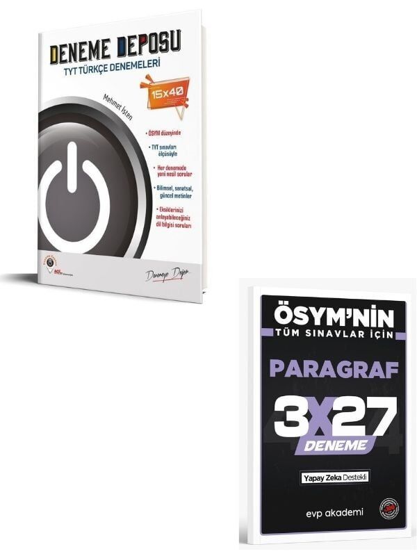 Deneme Deposu 2027 TYT Türkçe Denemeleri+ EVP Akademi Paragraf