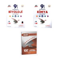 2027 Limit 9. Sınıf Etkinlikli Maarif Biyoloji + Kimya Soru + anla kazan paragraf deneme 3'lü Set