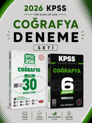 Data 2026 KPSS Coğrafya 30 Deneme & KPSS Coğrafya 6 Deneme EVP Akademi Seti