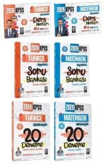 İndeks Akademi 2026 KPSS Türkçe + Matematik Video Ders Notları + Soru Bankası + 40 Deneme 6 lı Set İndeks Akademi Yayıncılık
