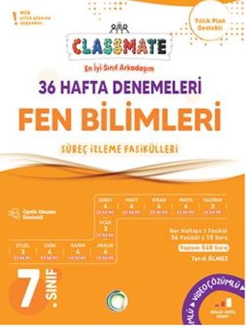 Okyanus Yayınları 7. Sınıf Fen Bilimleri Classmate 36 Hafta Denemeleri