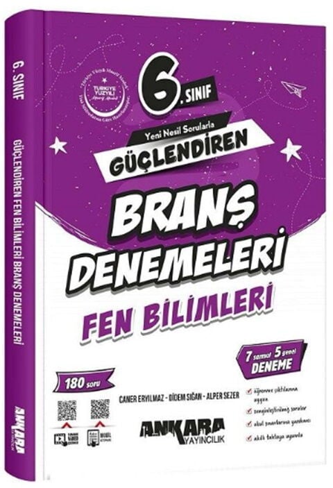 Ankara Yayıncılık 6. Sınıf Fen Bilimleri Güçlendiren Branş Denemeleri