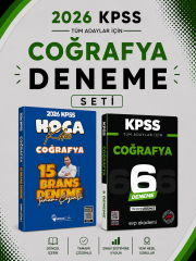 Hoca Kafası 2026 KPSS Coğrafya 15 Deneme & KPSS Coğrafya 6 Deneme EVP Akademi Seti