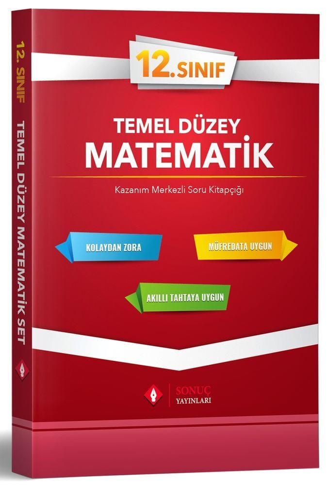Sonuç Yayınları 12. Sınıf  Matematik Temel Düzey Tek Kitap