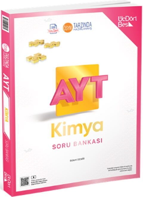 ÜçDörtBeş Yayınları AYT Kimya Soru Bankası