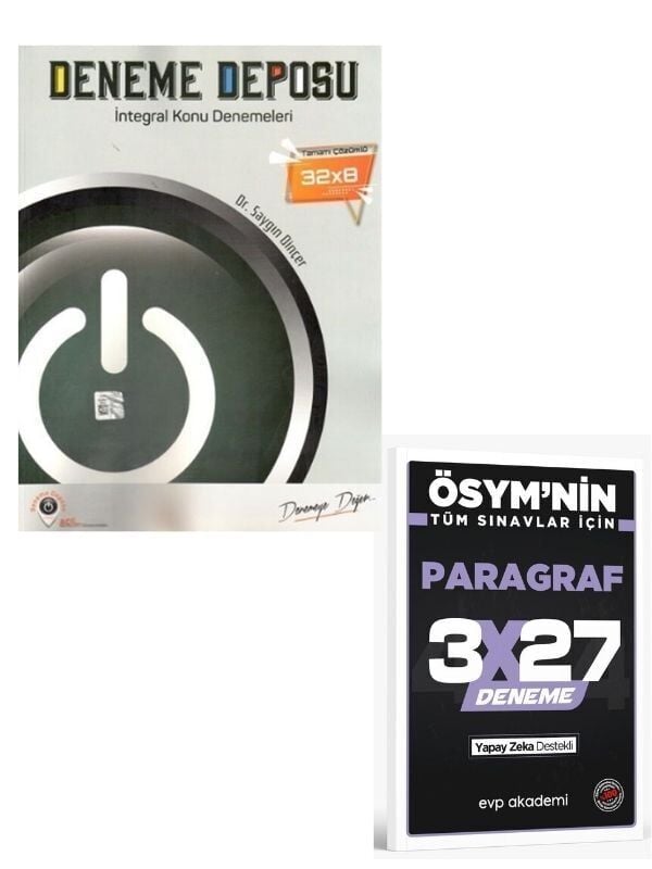 Deneme Deposu 2027 AYT İntegral Konu Denemeleri+ EVP Akademi Paragraf