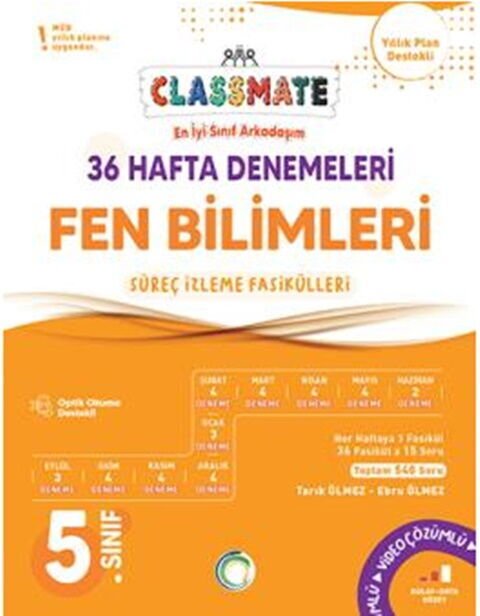 Okyanus Yayınları 5. Sınıf Fen Bilimleri Classmate 36 Hafta Denemeleri
