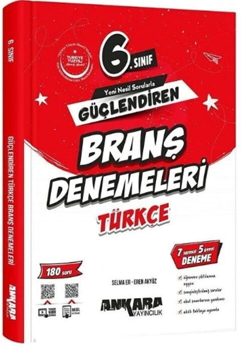 Ankara Yayıncılık 6. Sınıf Türkçe Güçlendiren Branş Denemeleri