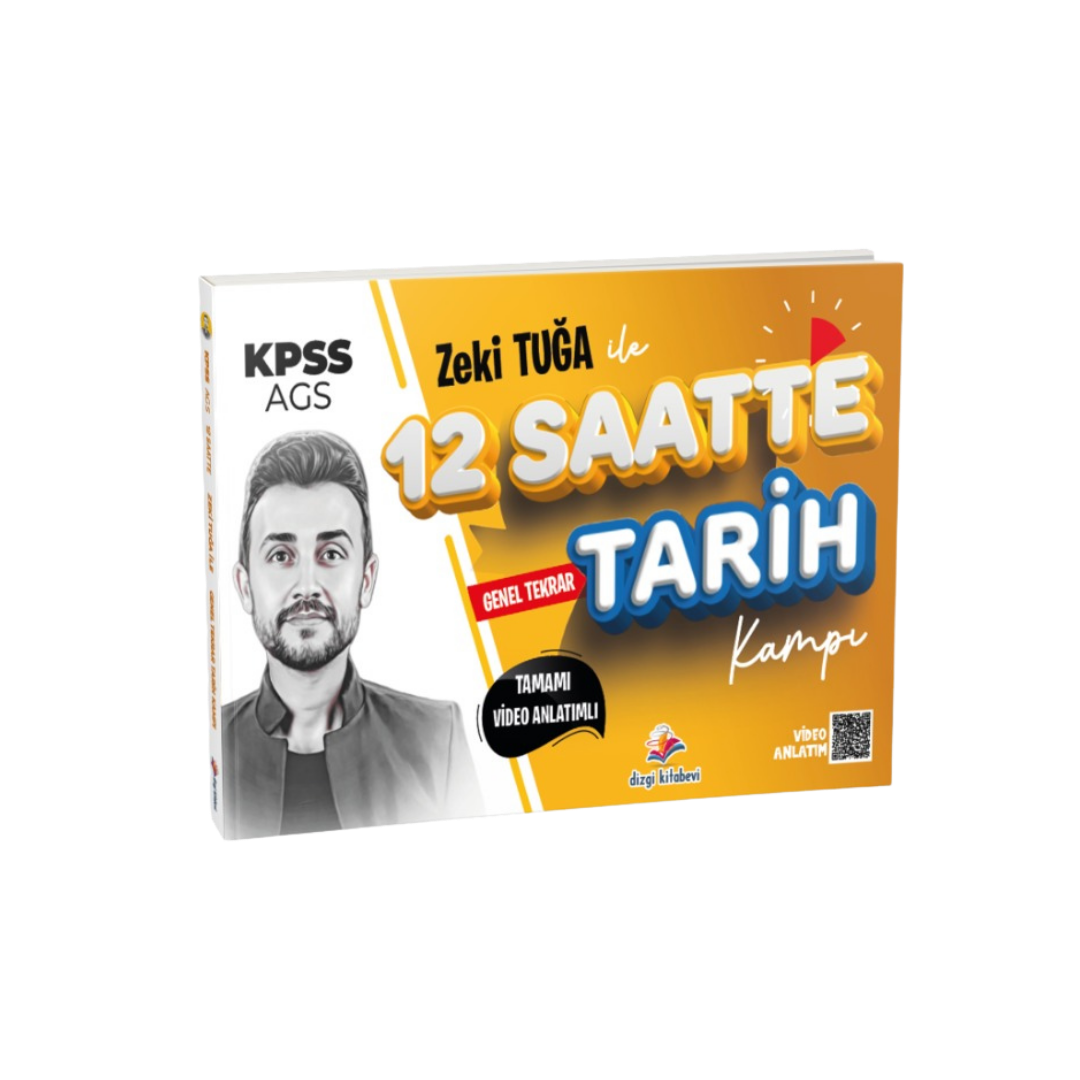 Dizgi Kitap 2026 KPSS Zeki Tuğa ile Tamamı Video Anlatımlı 12 Saatte Tarih Tekrar Kampı