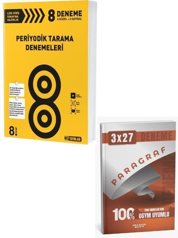 Hız 2027 8. Sınıf Periyodik Tarama Denemeleri+ Anla Kazan Paragraf