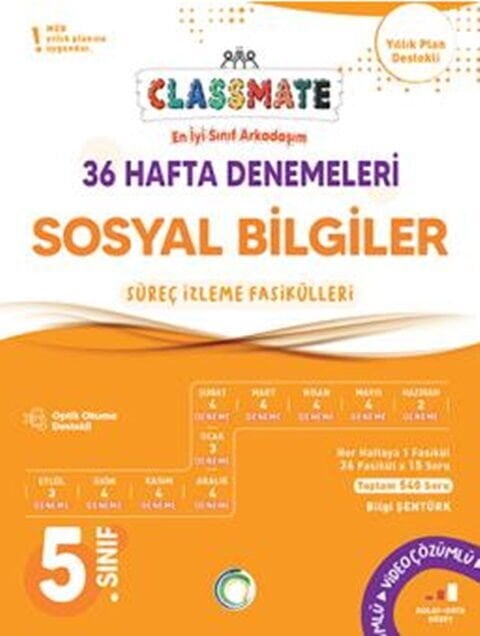 Okyanus Yayınları 5. Sınıf Sosyal Bilgiler Classmate 36 Hafta Denemeleri