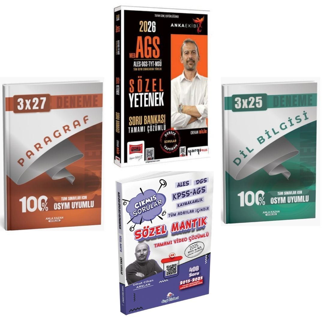Yargı 2026 ALES Sözel Yetenek Soru Bankası + Sözel Yetenek Çıkmış Soru ve Deneme Seti