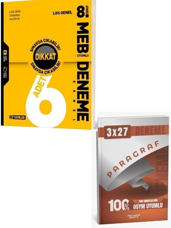 Hız 2027 8. Sınıf LGS Genel 6 lı Deneme+ Anla Kazan Paragraf