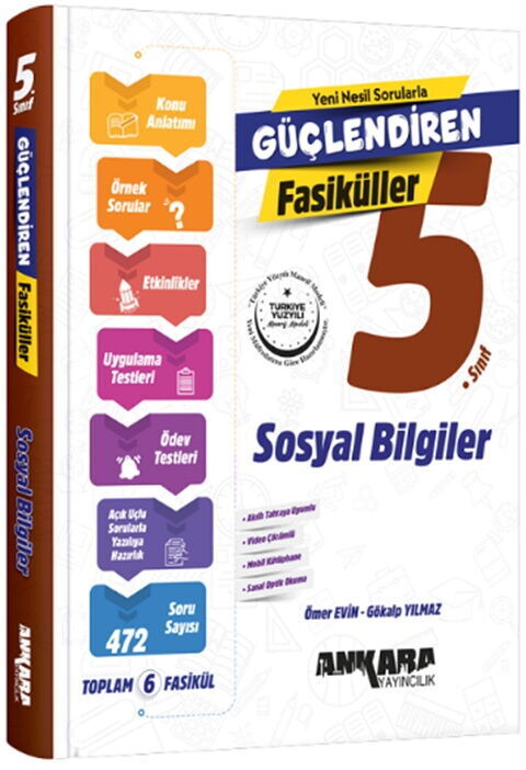 Ankara Yayıncılık 5. Sınıf Sosyal Bilgiler Güçlendiren Fasikül Seti