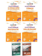 Anla Kazan + Okyanus 2026 LGS 36 Hafta Tüm Dersler + Paragraf Dil Bilgisi Deneme 6 lı Set