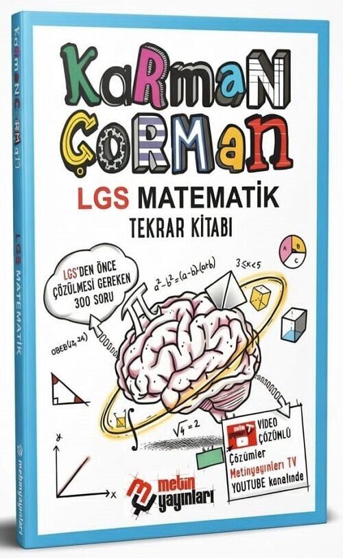Metin LGS Matematik Karman Çorman Tekrar Kitabı Çözümlü Metin Yayınları