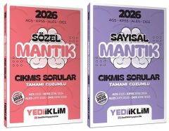 Yediiklim 2026 KPSS MEB-AGS ALES DGS Sözel + Sayısal Mantık Çıkmış Sorular 2 li Set Yediiklim Yayınları