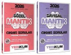 Yediiklim 2026 KPSS MEB-AGS ALES DGS Sözel + Sayısal Mantık Çıkmış Sorular 2 li Set Yediiklim Yayınları