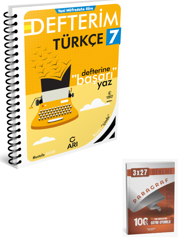 Arı 2027 7. Sınıf Türkçe Akıllı Defteri Güncel Müfredat+ Anla Kazan Paragraf