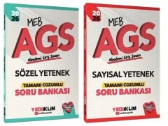 Yediiklim 2026 MEB-AGS Sözel + Sayısal Yetenek Soru Bankası 2 li Set Yediiklim Yayınları