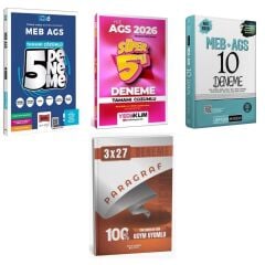 2026 MEB-AGS Tüm Dersler Tamamı Çözümlü Deneme Sınavı Karma Yayınlar Seti