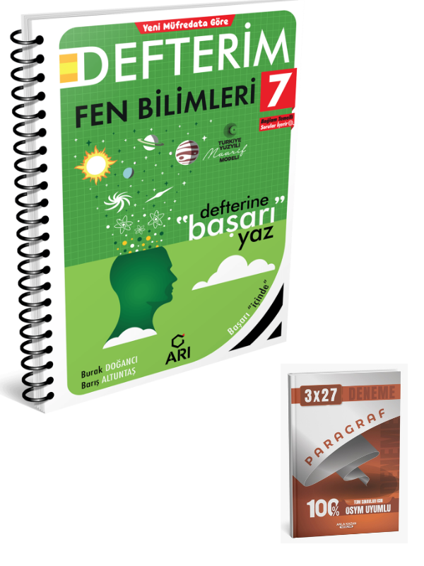 Arı 2027 7. Sınıf Fen Bilimleri Akıllı Defteri Güncel Müfredat+ Anla Kazan Paragraf