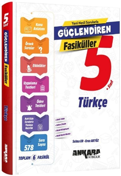 Ankara Yayıncılık 5. Sınıf Türkçe Güçlendiren Fasikül Seti