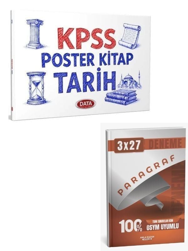 Data 2027 KPSS Tarih Poster Kitap+ Anla Kazan Paragraf