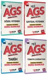 Yediiklim 2026 MEB-AGS Sözel + Sayısal Yetenek + Tarih + Türkiye Coğrafyası Soru Bankası 4 lü Set Yediiklim Yayınları