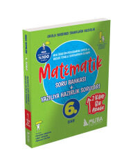 Muba Yayınları 6. Sınıf Matematik Soru Bankası + Yazılıya Hazırlık Soruları 2'Si 1 Arada