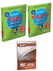 Anla Kazan + Muba 2026 6. Sınıf 2 Si 1 Arada Türkçe + Matematik Soru + Paragraf Deneme 3 lü Set