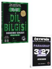 Edebiyat Sokağı 2027 Tüm Zamanların Tüm Sınavları İçin Dil Bilgisi 10 x 40 Deneme Sınavı+ EVP Akademi Paragraf
