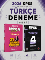 Hoca Kafası 2026 KPSS Türkçe 21 Deneme & KPSS Türkçe 4 Deneme EVP Akademi Seti