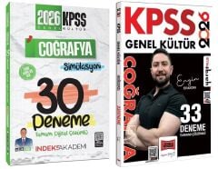 Yargı + İndeks 2026 KPSS Coğrafya 33+30 Deneme 2 li Set - Engin Eraydın, Alican Demir Yargı + İndeks Akademi Yayınları