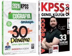 Yargı + İndeks 2026 KPSS Coğrafya 33+30 Deneme 2 li Set - Engin Eraydın, Alican Demir Yargı + İndeks Akademi Yayınları