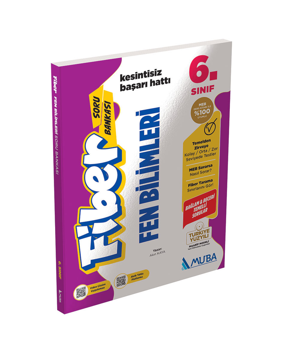 Muba Yayınları 6. Fen Bilimleri Fiber Soru Bankası