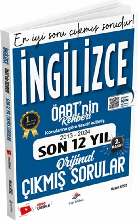 Dizgi Kitap 2025 ÖABT nin Rehberi İngilizce Öğretmenliği Çıkmış Sorular Son 12 Yıl Çözümlü